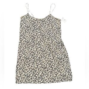 TIBI SILK CHEETAH ANIMAL PRINT SPAGHETTI STRAP TANK TOP 0